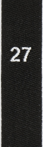 Groessenetikett_schwarz_27 taille étiquettes tissées avec le chiffre 27