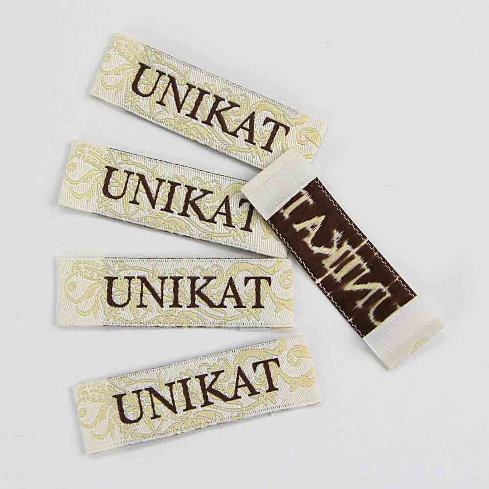 Textiletiketten "Unikat", Webetiketten