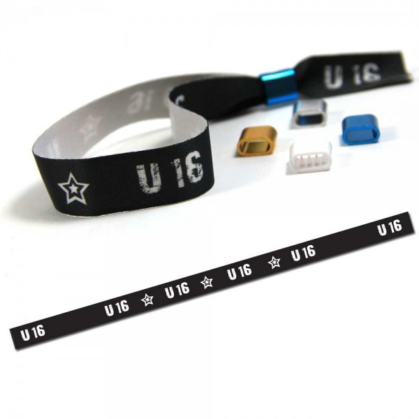 Partyarmband "U 16" Design 4, Eintrittsband