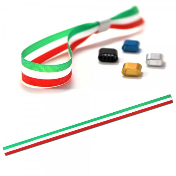National- oder Vereinsarmband grün-weiß-rot, Eintrittsband